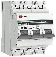 Выключатель автоматический EKF PROxima ВА47-63 3п 16А D 6кА картинка